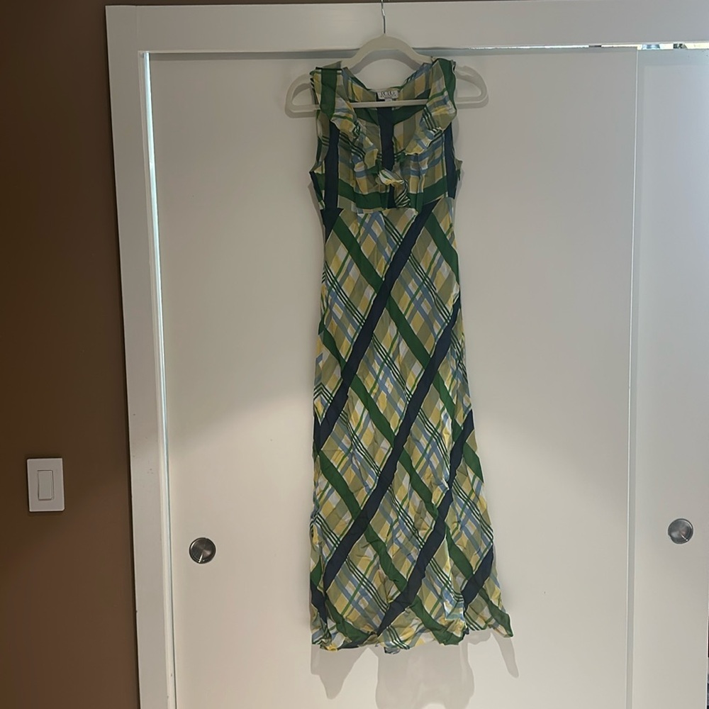 BCBG Plaid summer dress, sleeveless